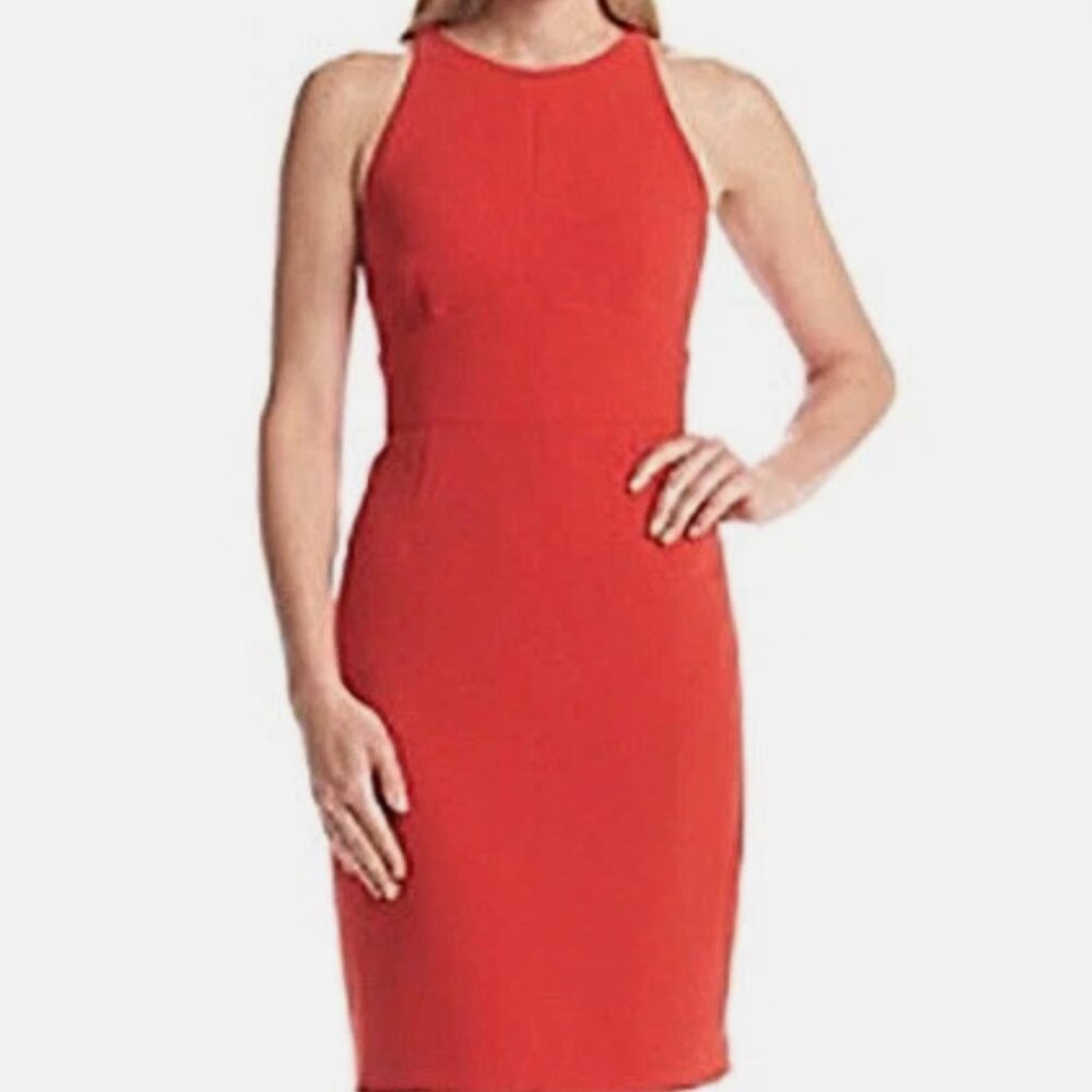 Calvin Klein Vibrant Red Backless Dress, size 10 - Picture 2 of 5